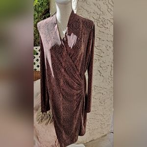 Norma Kamali Sexy Snake Skin Print Dress XL